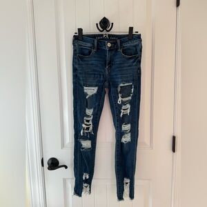 american eagle ripped jeans